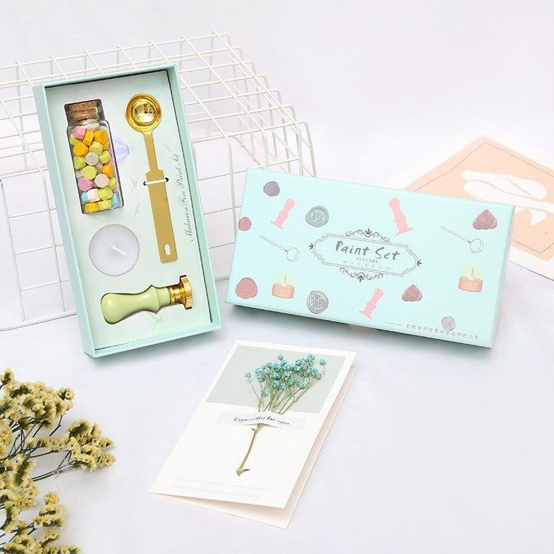 5015 Fire Lacquer Wax Stamp Set Macaron Handbook Stamps