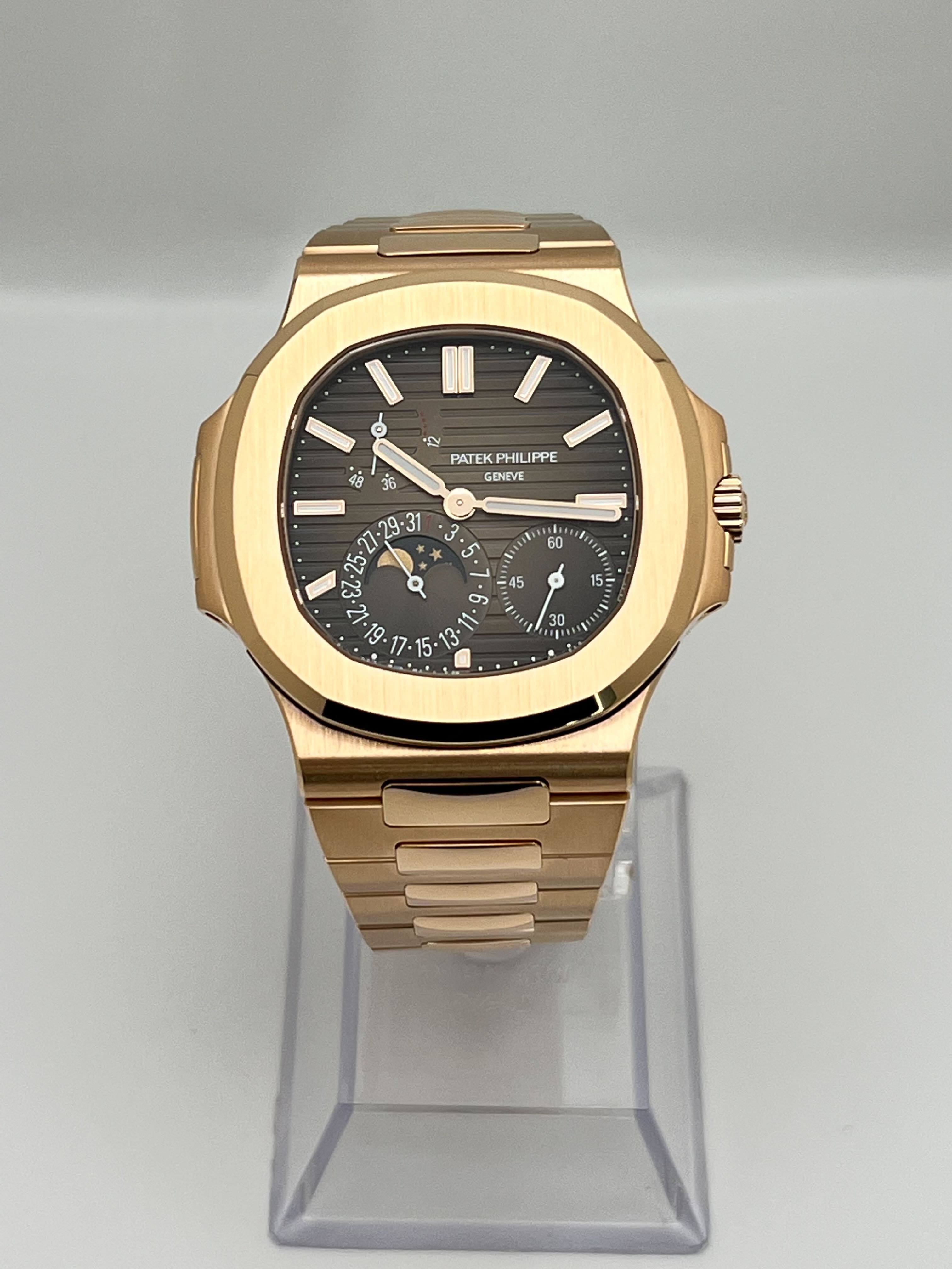 Patek Philippe Nautilus Moon Phases Rose Gold 5712/1R-001【1:1 Replica】