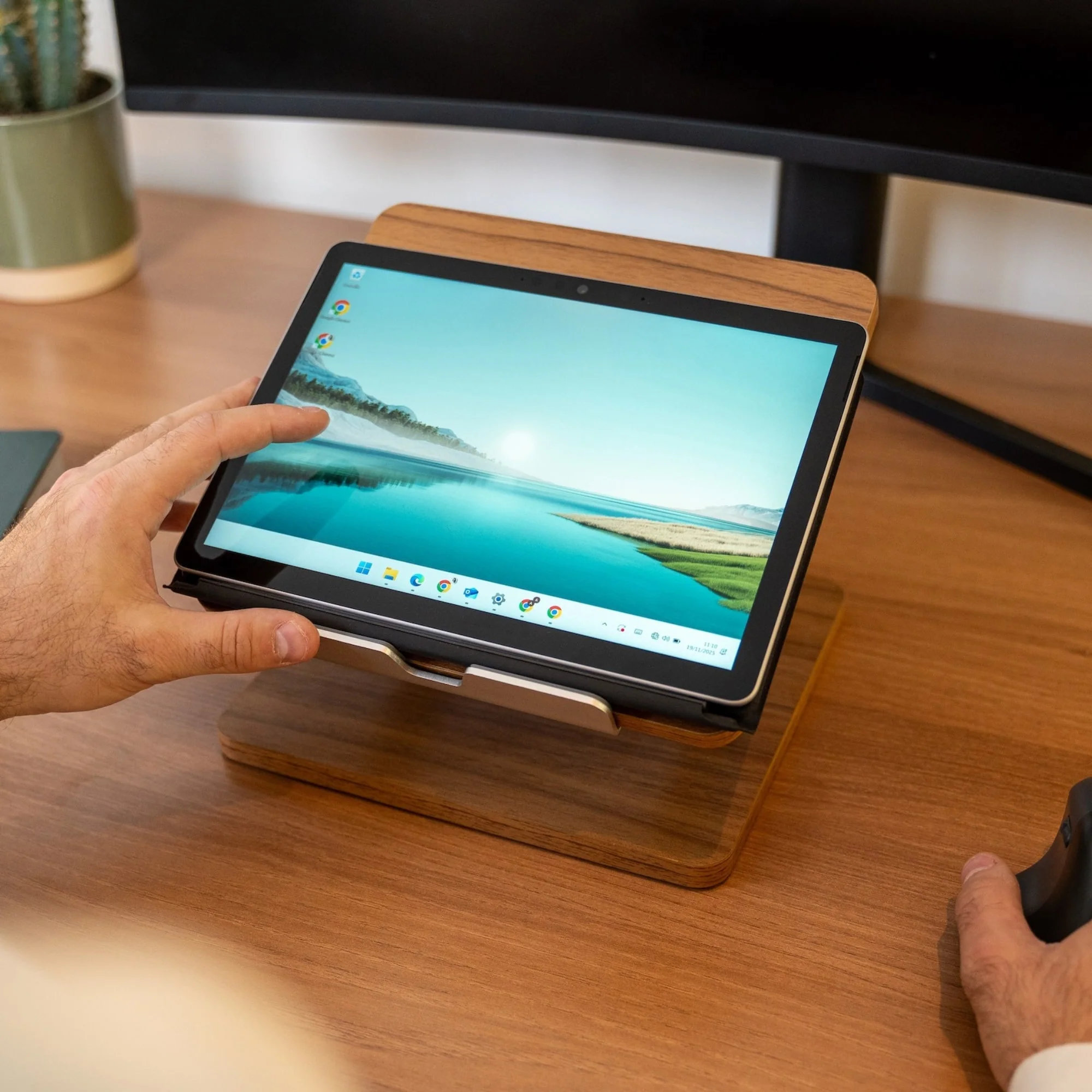 Réhausseur pour ordinateur portable en mélaminé
