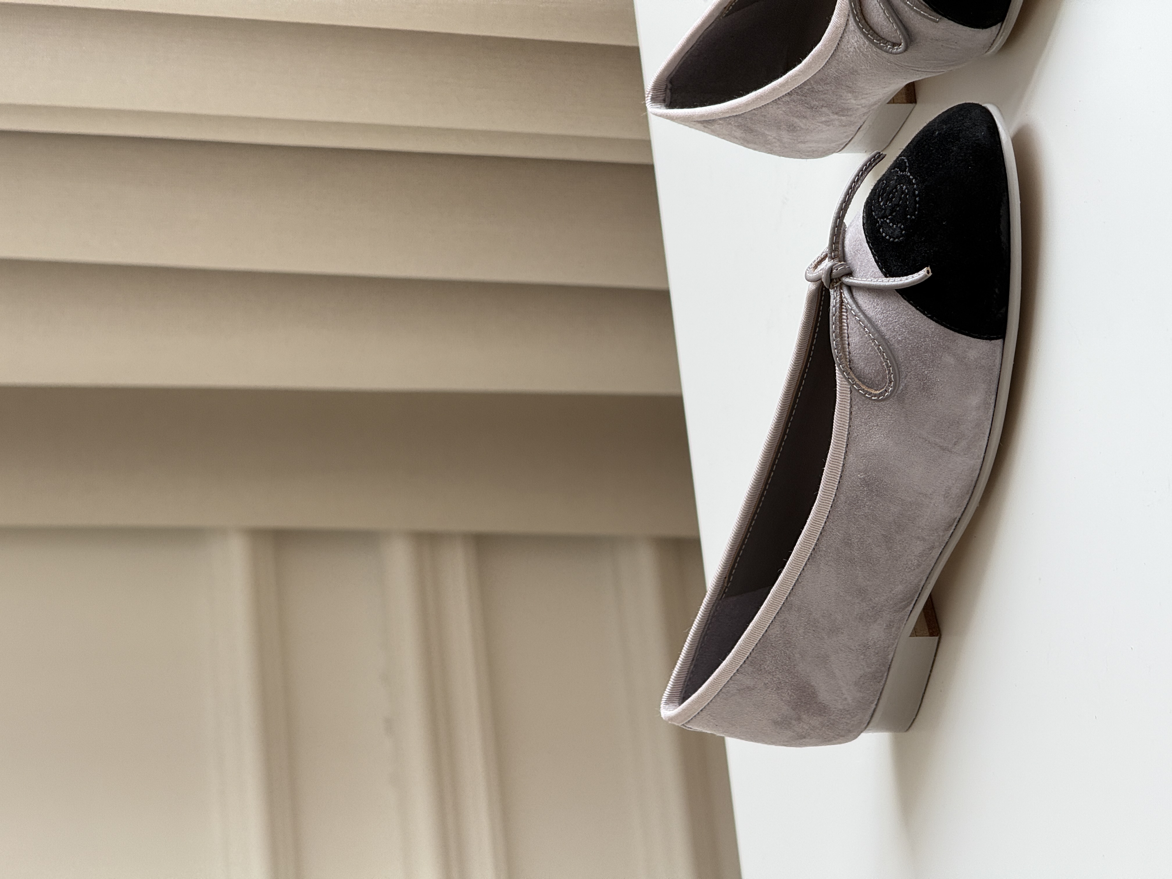Chanel Two-Tone Suede Ballerinas