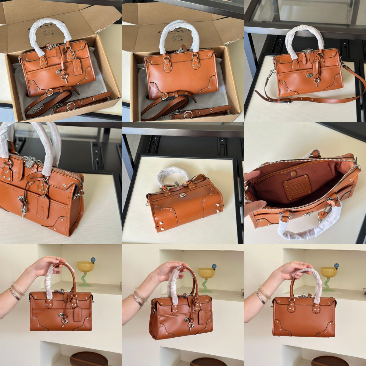 Women Handbag CFN69 CFN70 Rhyder 24 Satchel Bag