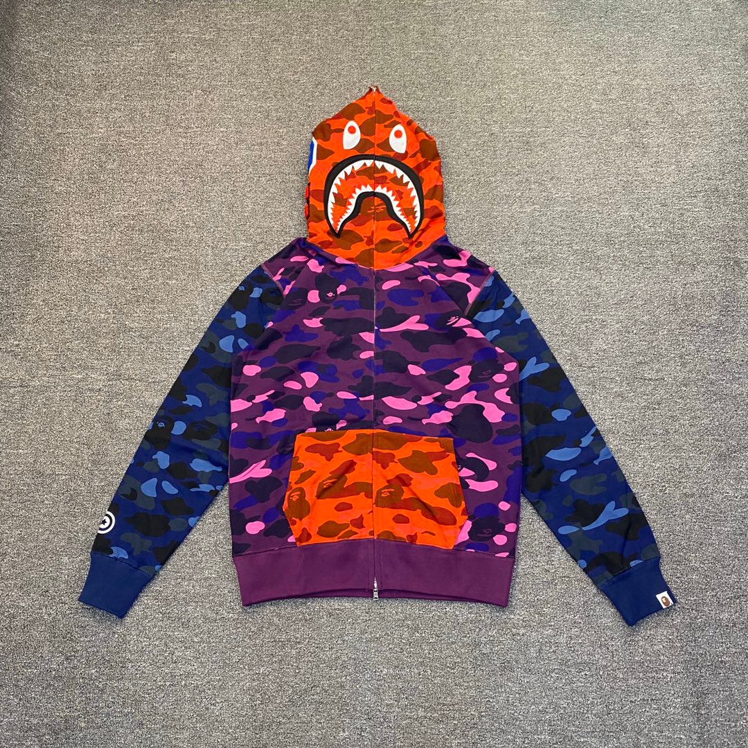 1:1 Best Quality Mix Camo Zipper Hoodie