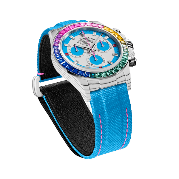 ROLEX Diw Daytona quartz fiber rainbow s 40mm carbon【1:1 Replica】