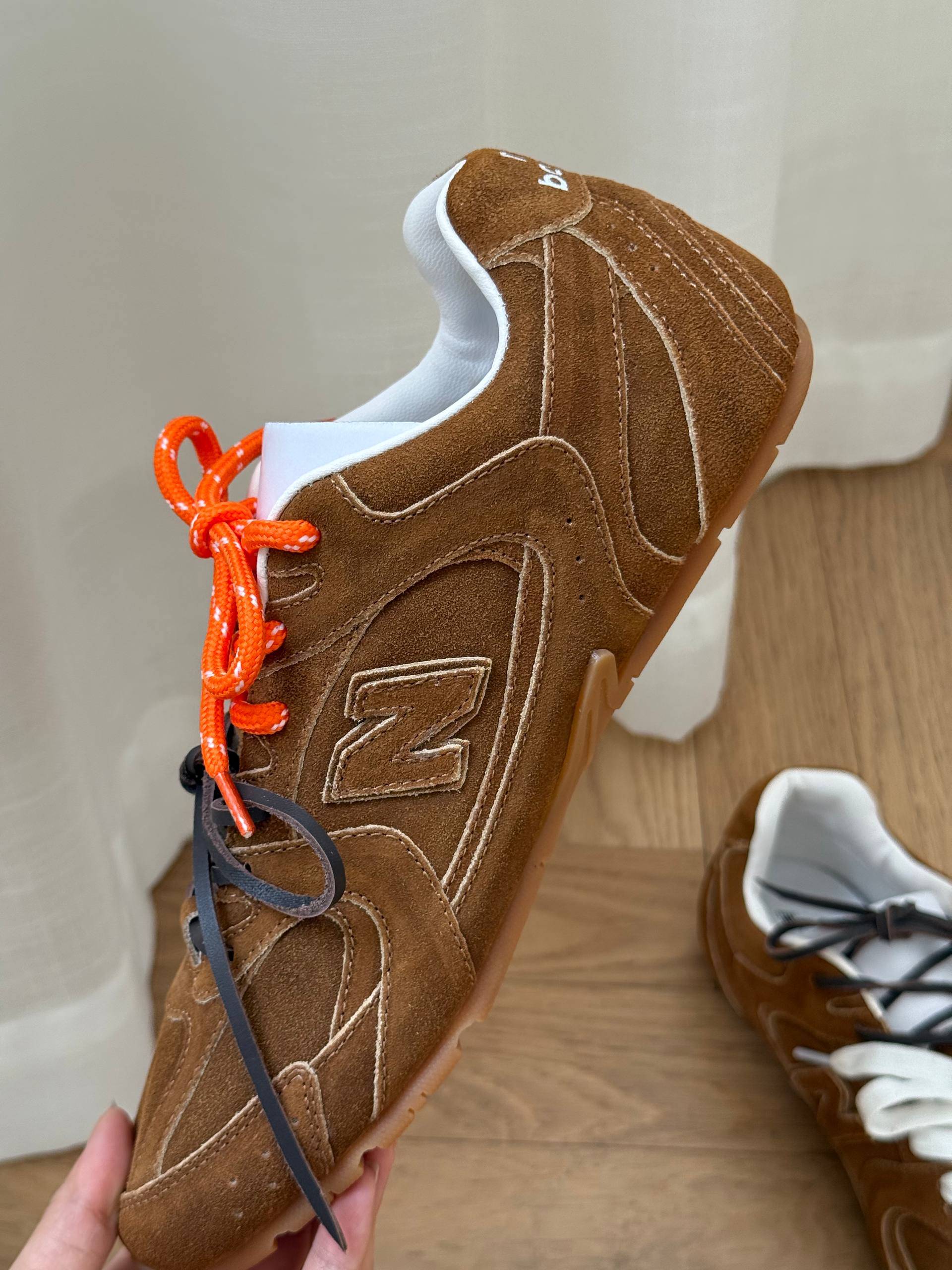 New Balance 530 brown coffee suede running shoes