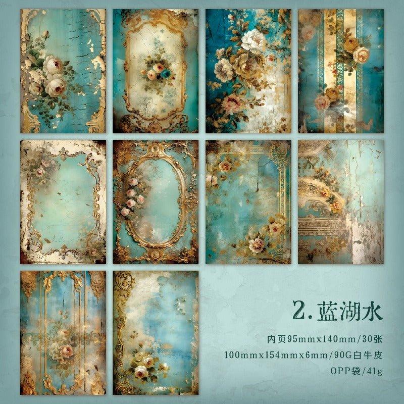 2178 Material Paper Rococo Palace Wall Series