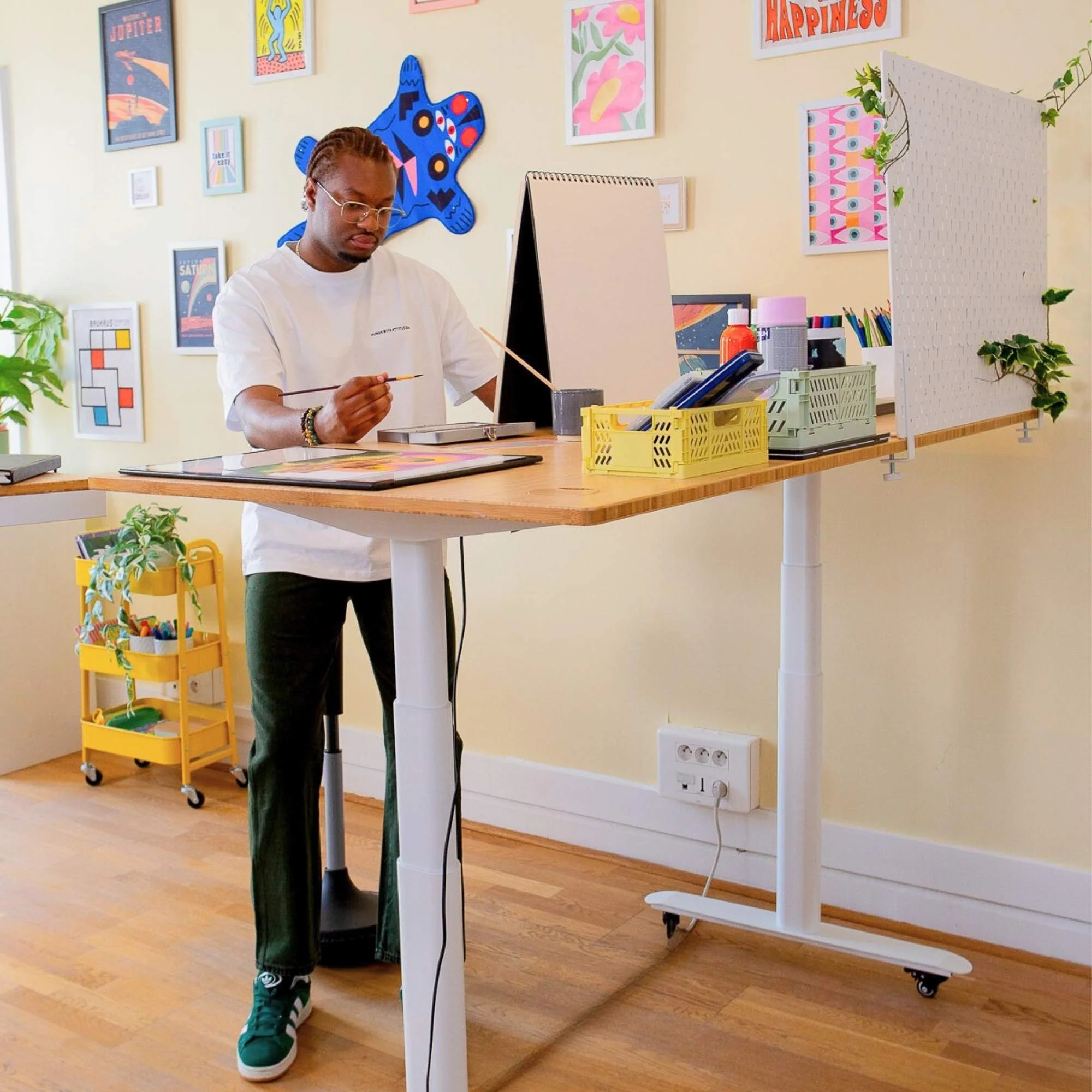 Bureau assis debout en bambou - DYNAMIC BAMBOU