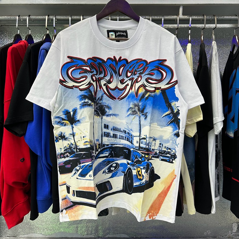 Godspeed Car Print Logo T-shirt 3 Colors