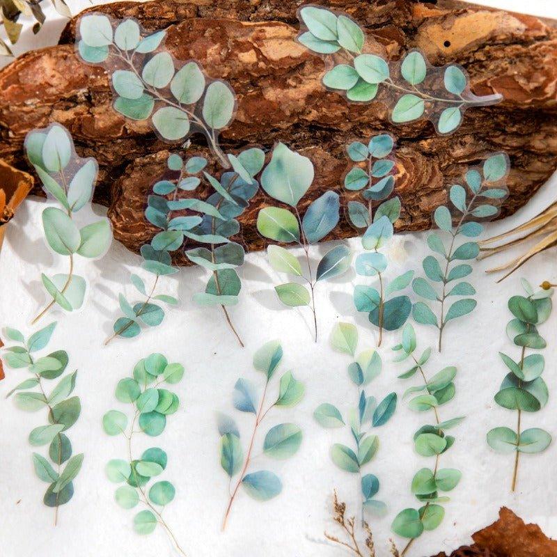 1133 Collage Sticker Pack Blowing Down Leaves Series