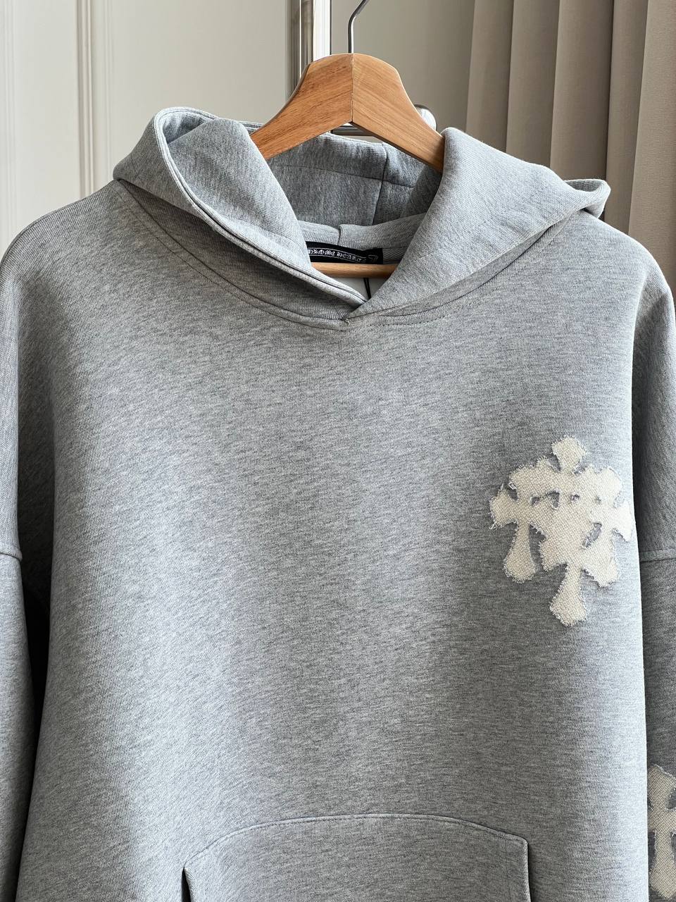 Chrome Hearts Cross Patch Embroidered Hoodie