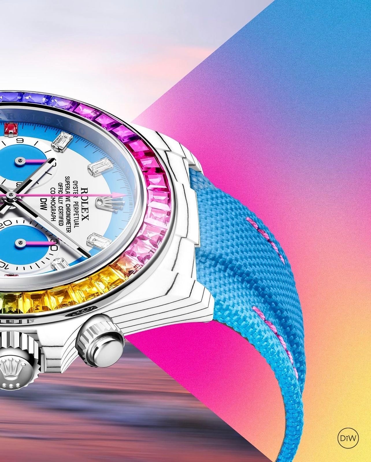 DiW Rolex Daytona RAINBOW S【1:1 Replica】