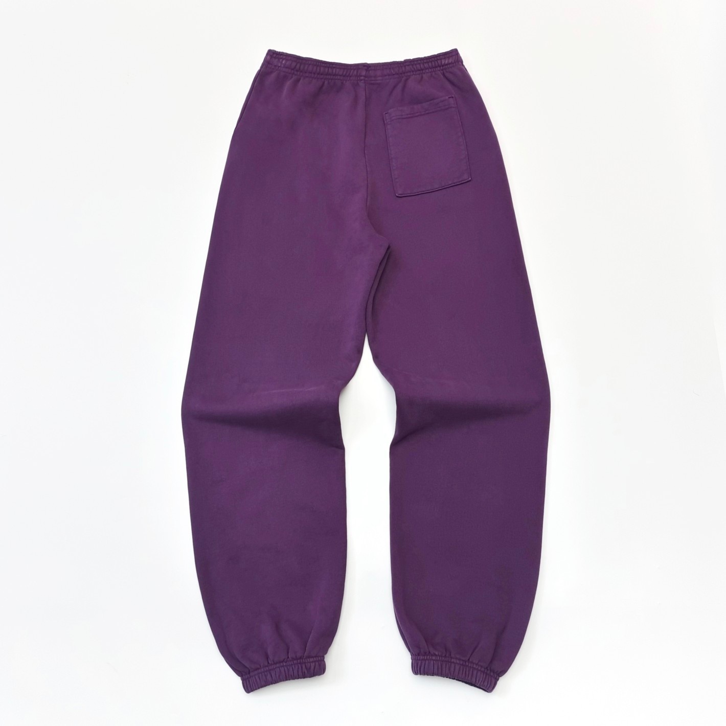 1:1 Best Quality Black Letters Pants Purple