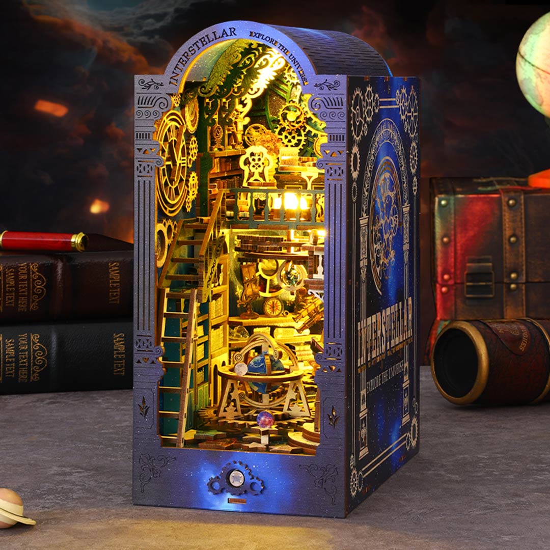 Interstellar Exploration DIY Book Nook Shelf Insert