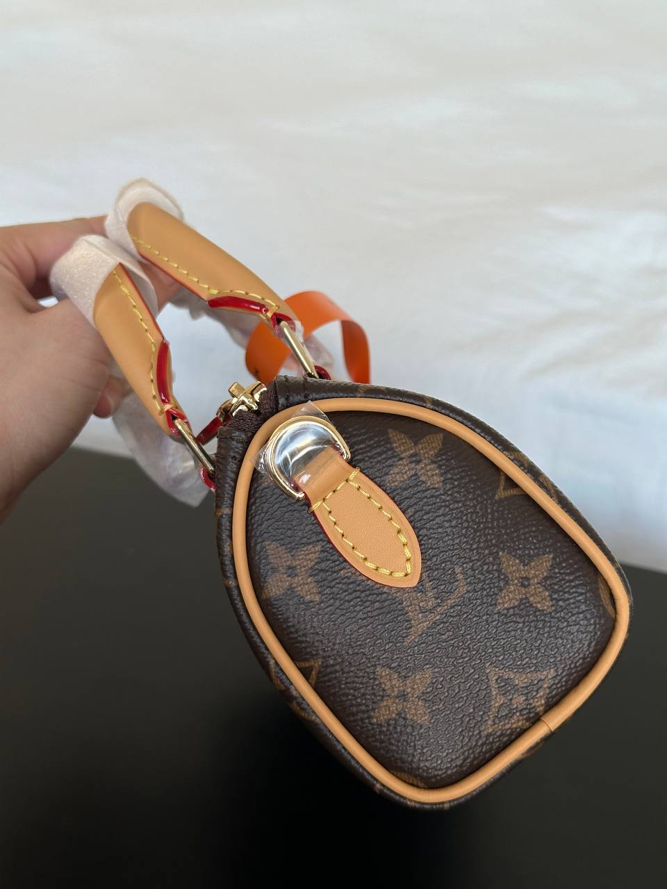 Louis Vuitton Monogram Mini Speedy Boston Handbag & Crossbody Bag