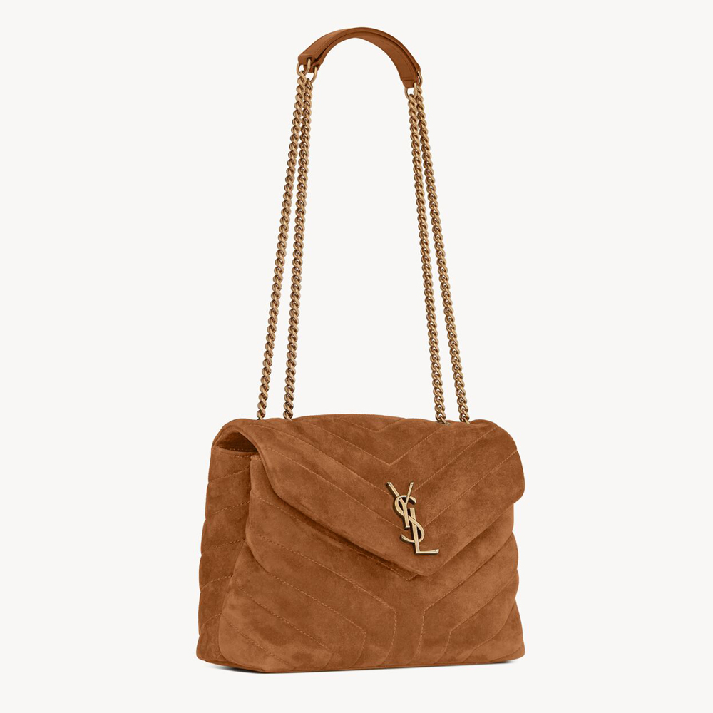 YSL LouLou Quilted Suede Bag