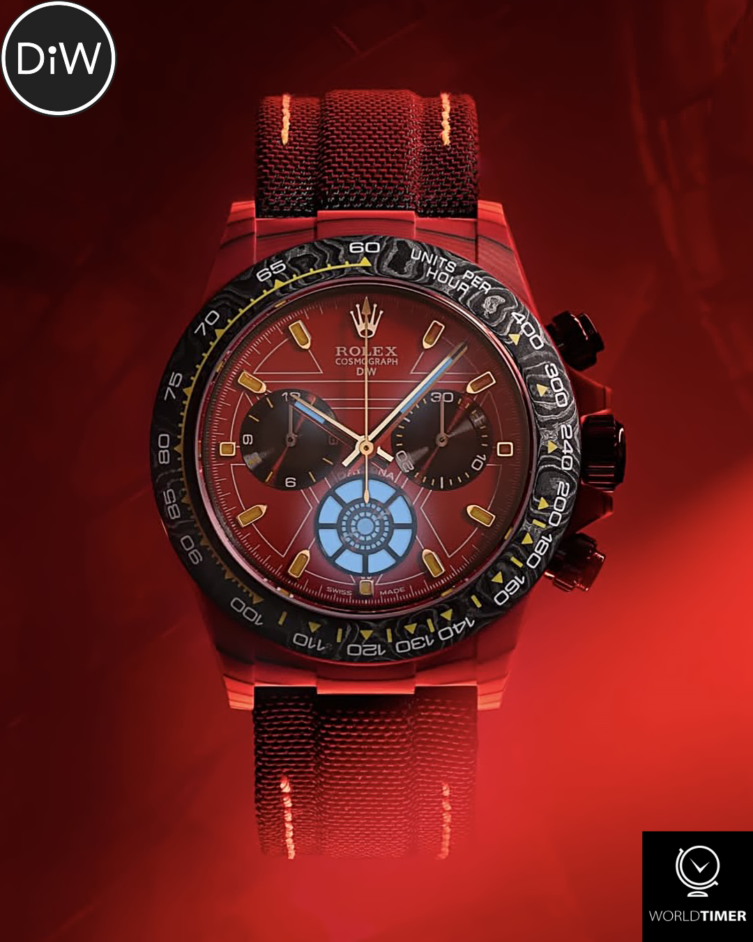 IRON MAN Rolex Daytona CarboQuartz DiW【1:1 Replica】
