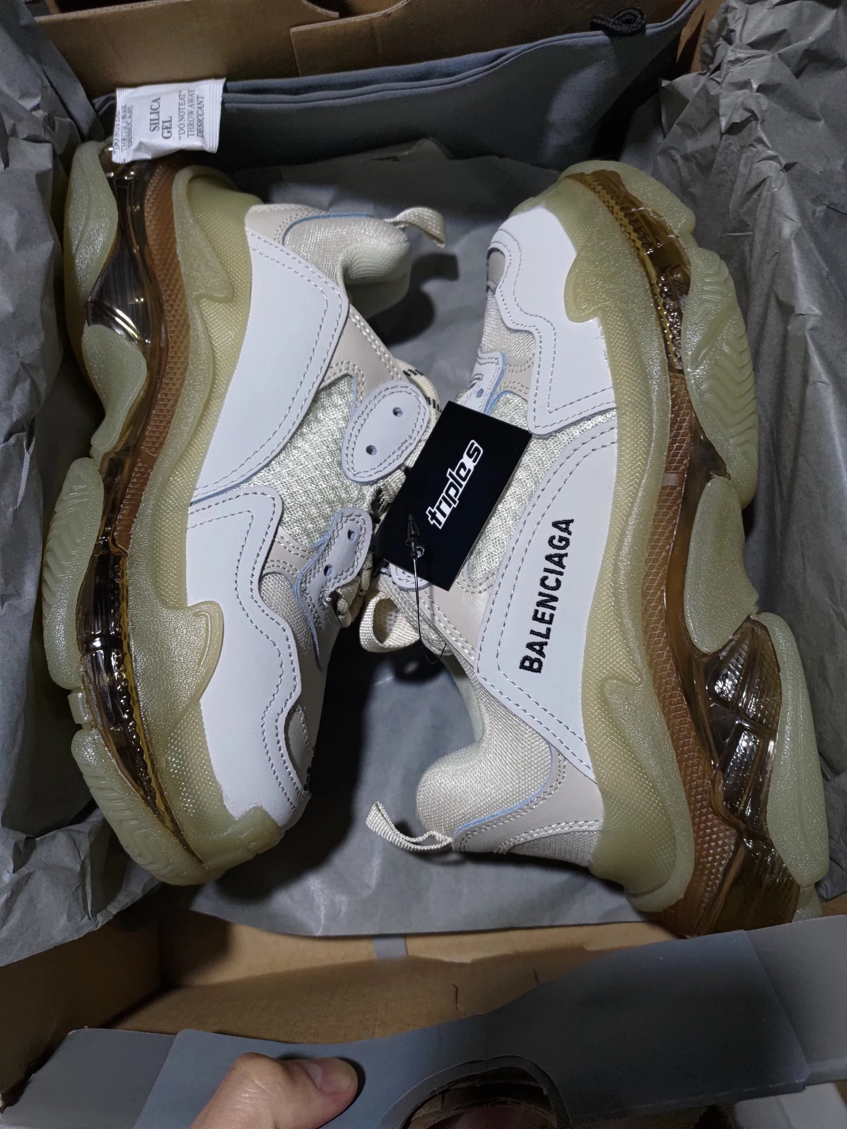 Balenciaga Trips S Sneakers Beige Color