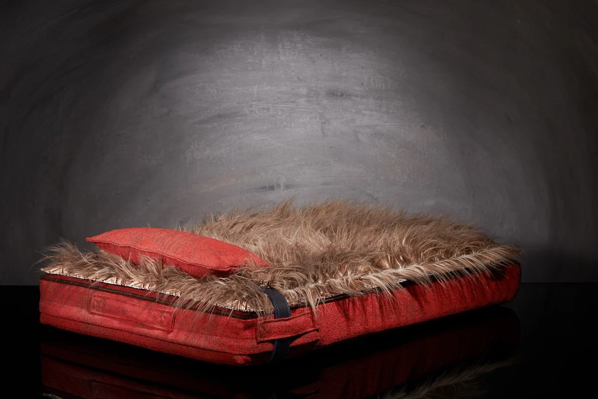 Lit pour chat « Inuit » rouge feu