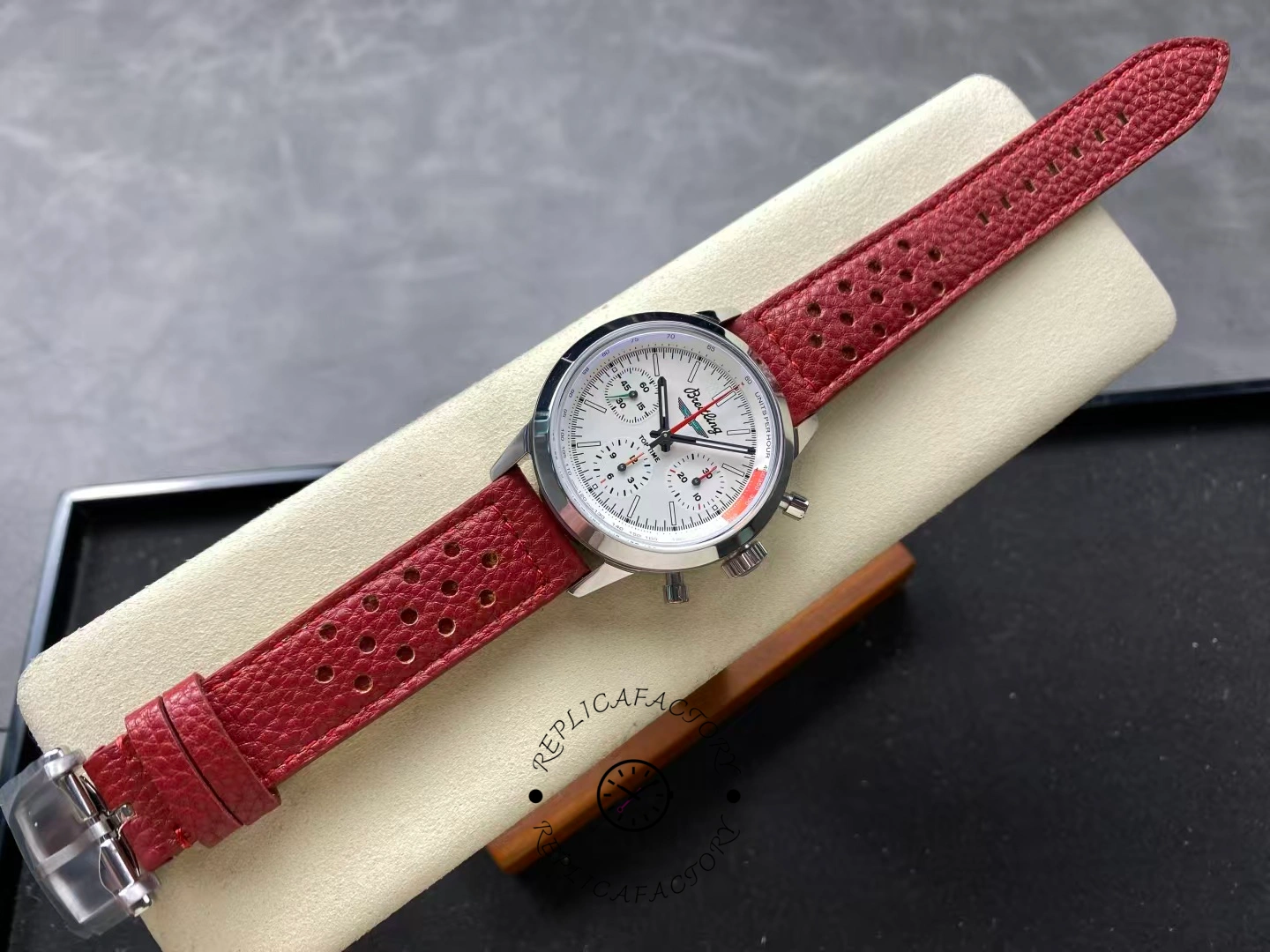 Breitling Premier B01 AB0176A71A1X1 1:1 Clone Chronograph 42mm White Dial