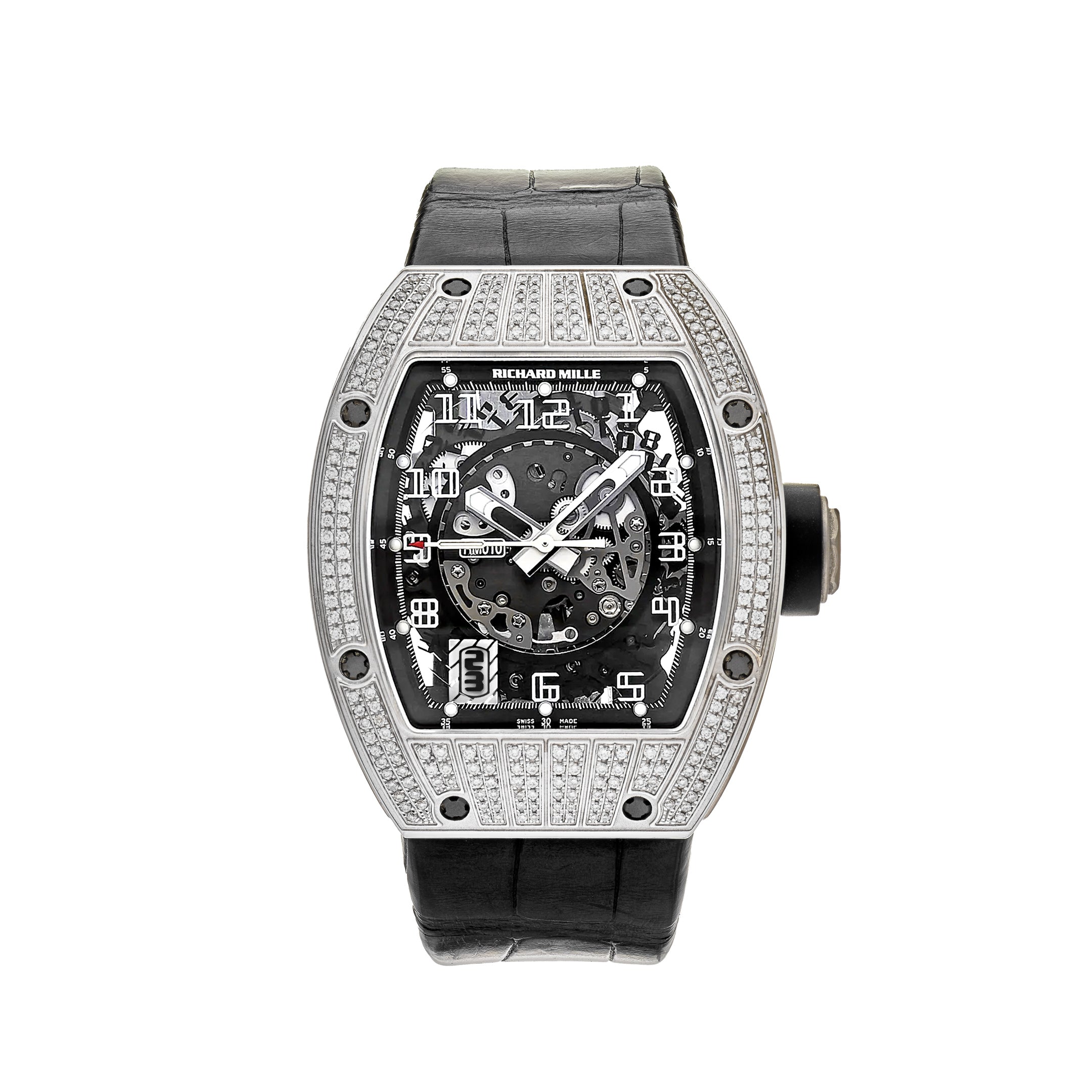 Richard Mille White Gold Diamond Set RM010【1:1 Replica】