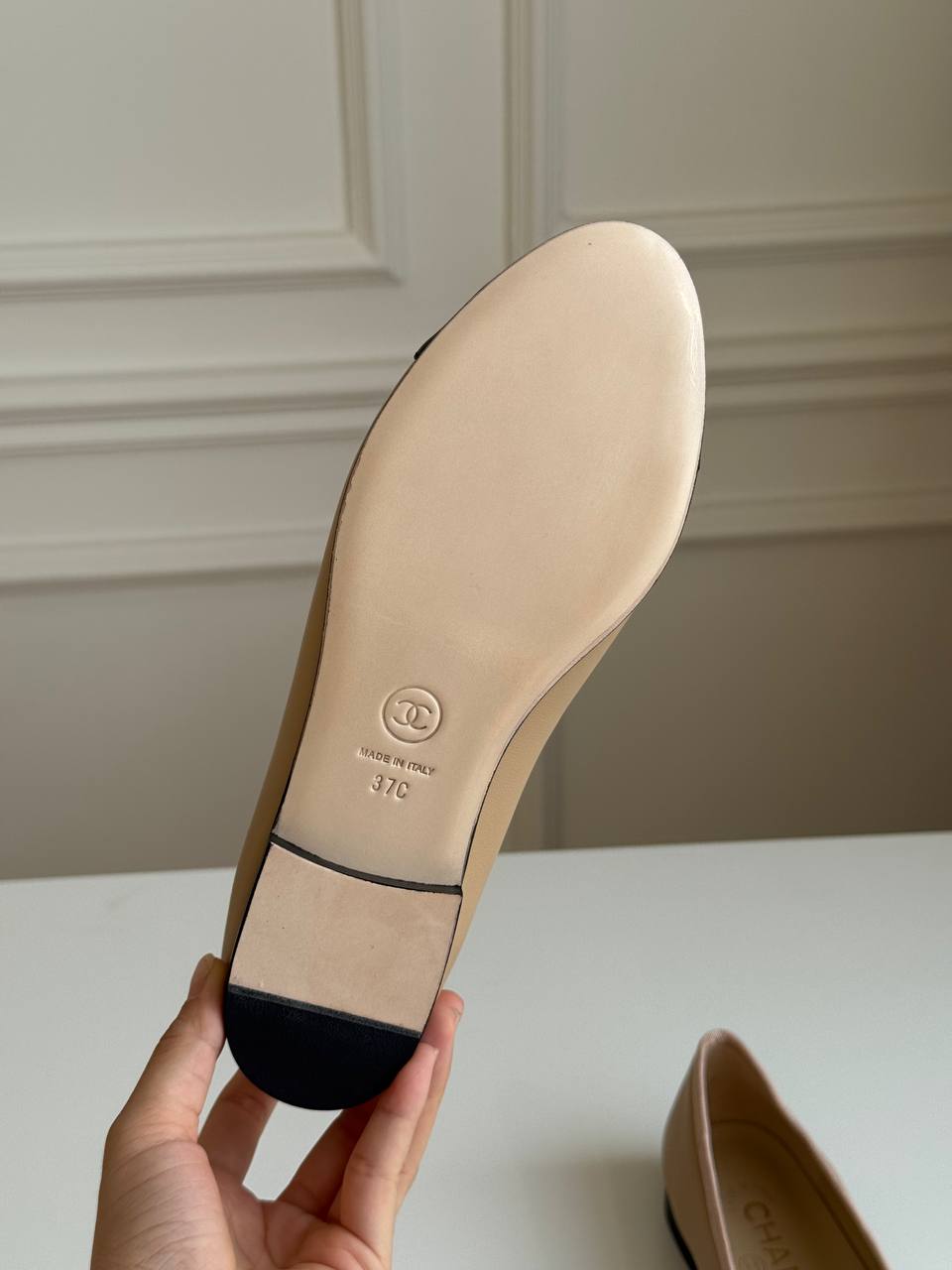 CHANEL Classic Two-Tone Ballet Flats