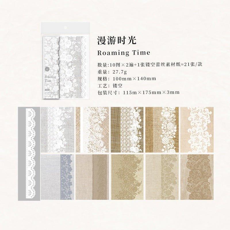 2163 Lace Material Paper One Paper Time Series