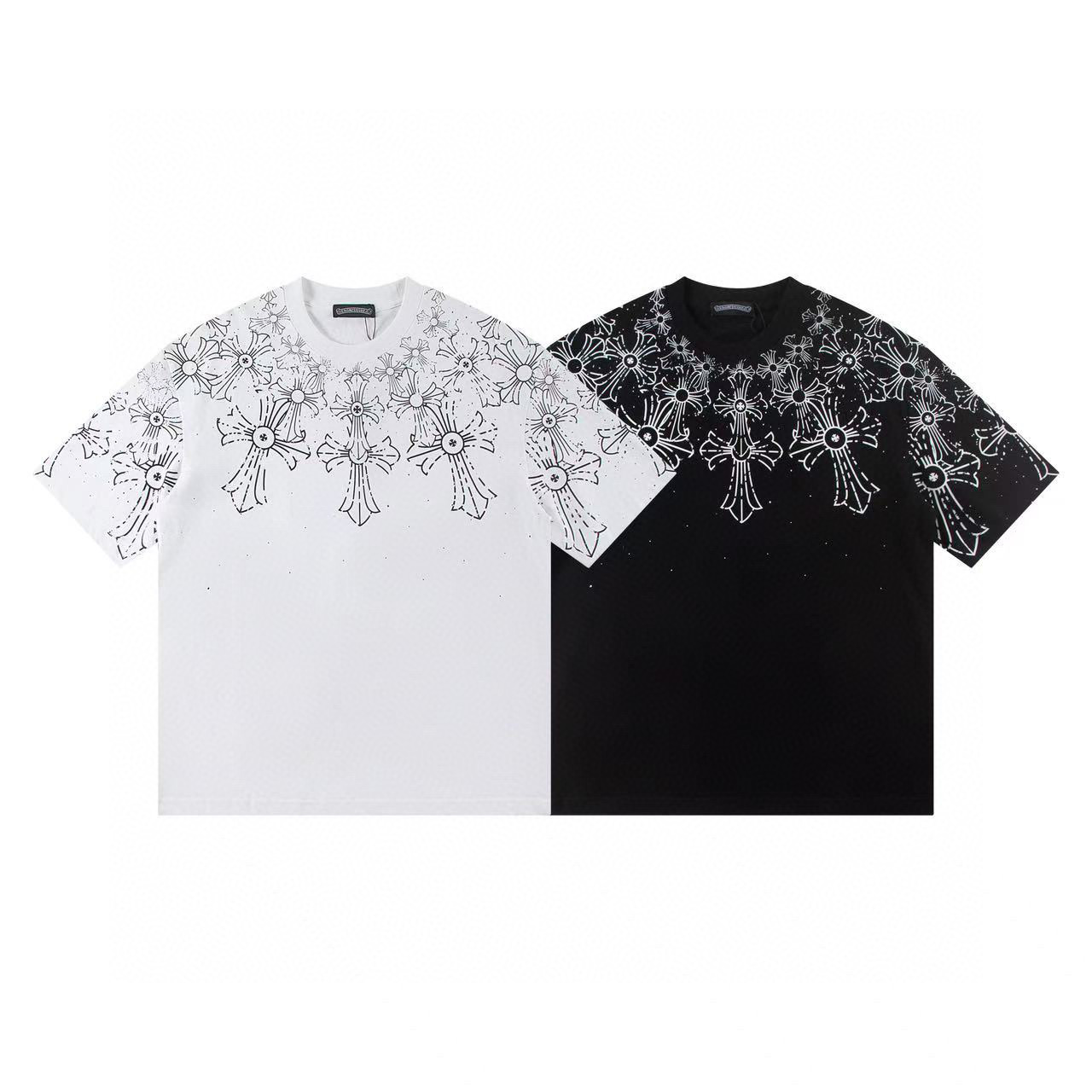 Chrome Hearts Neck Cross Logo Tee 2 Colors