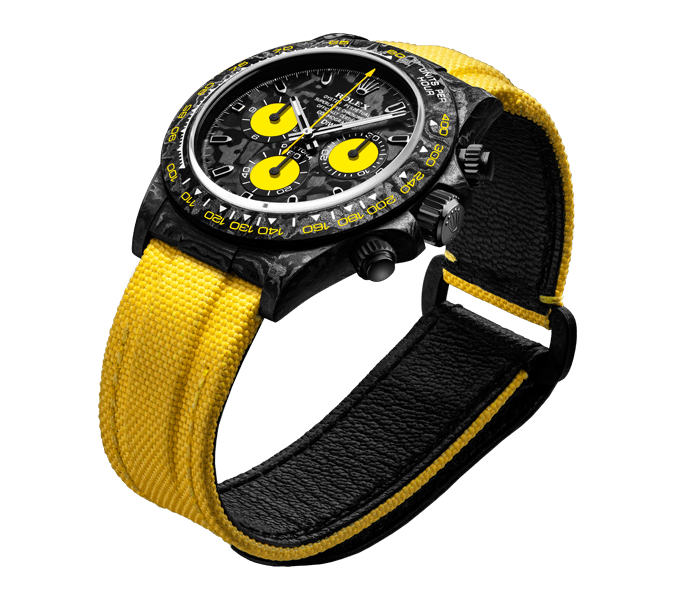 ROLEX Diw Daytona carbon lemon edition 40mm oyster black【1:1 Replica】
