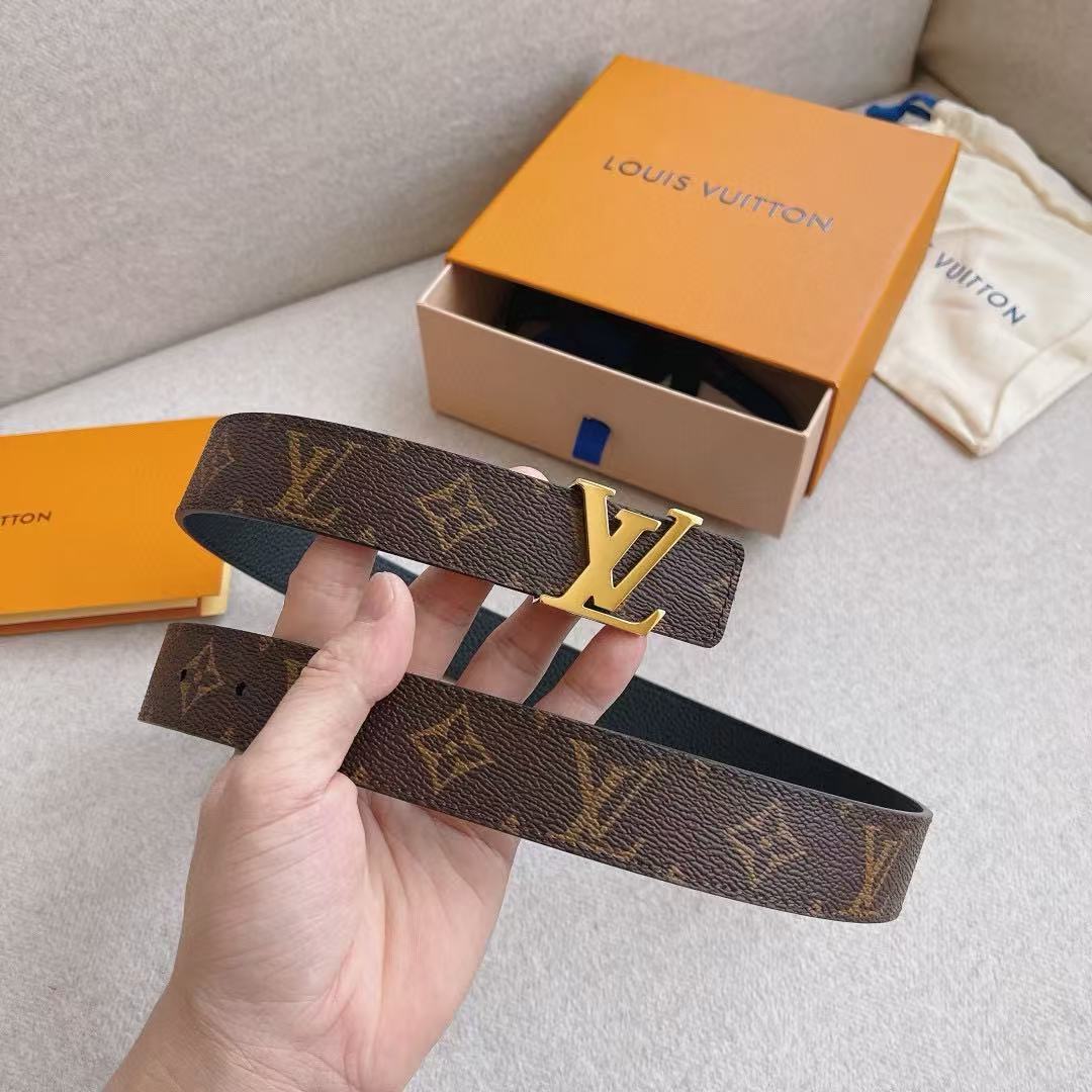 LV Initials 30MM Reversible Belt Men's Belt
