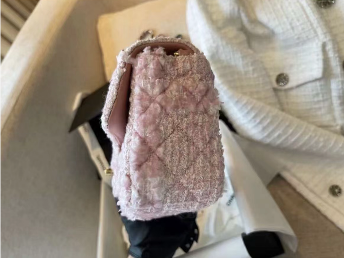 LARGE FLAP BAG PINK 20CM
