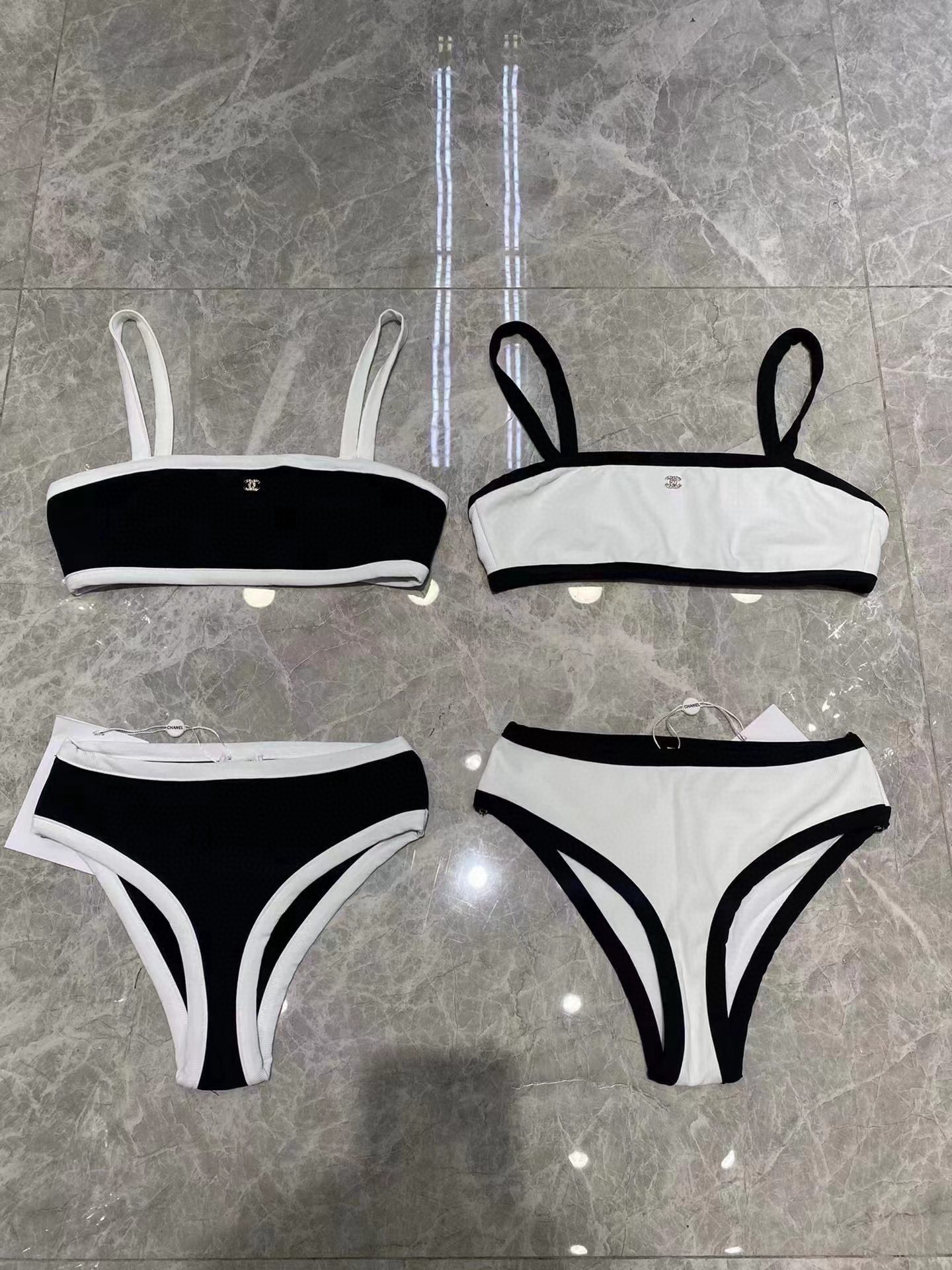 Chanel Two-Piece Swimsuit Swimwear