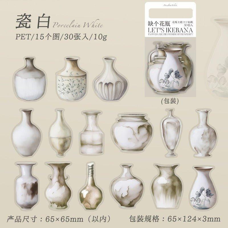 1095 PET Stickers Missing Vase Series