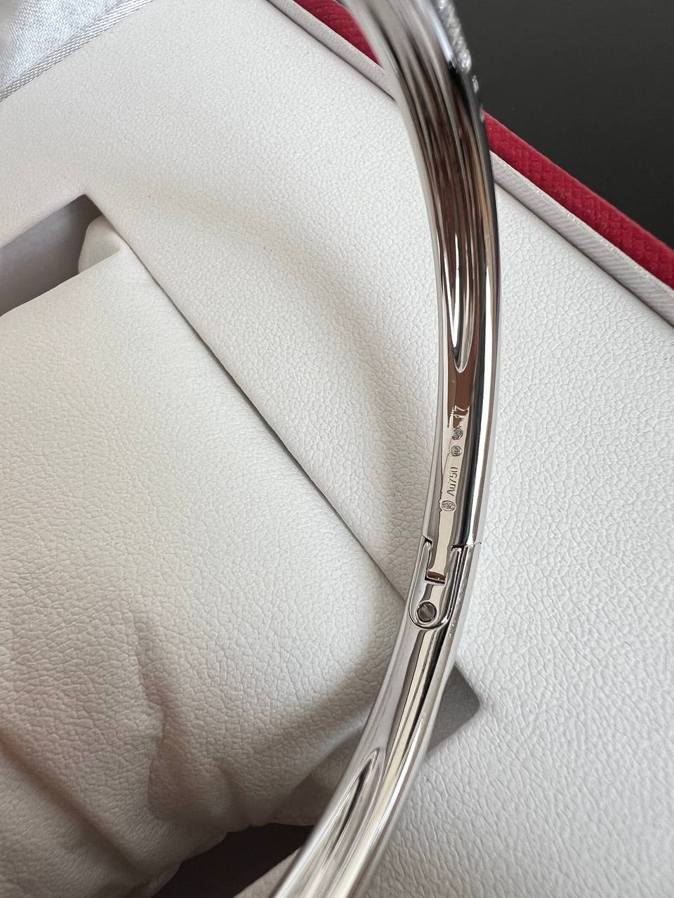 Cartier Oval Full Diamond Bangle Style Ladies Watch