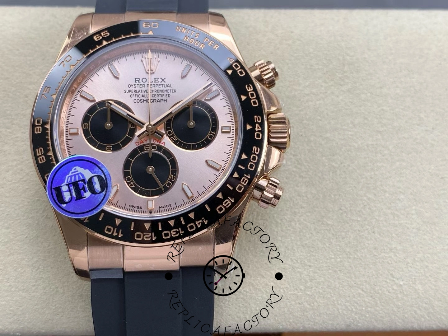 Rolex Daytona 126515LN 0006 Sundust 40mm Everose Gold Oysterflex