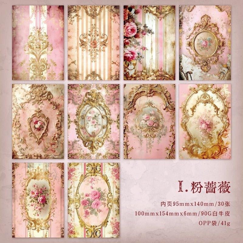 2178 Material Paper Rococo Palace Wall Series
