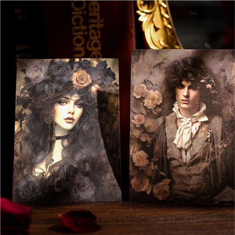 2011  Black Earl Collection Flower Butterfly Material Paper