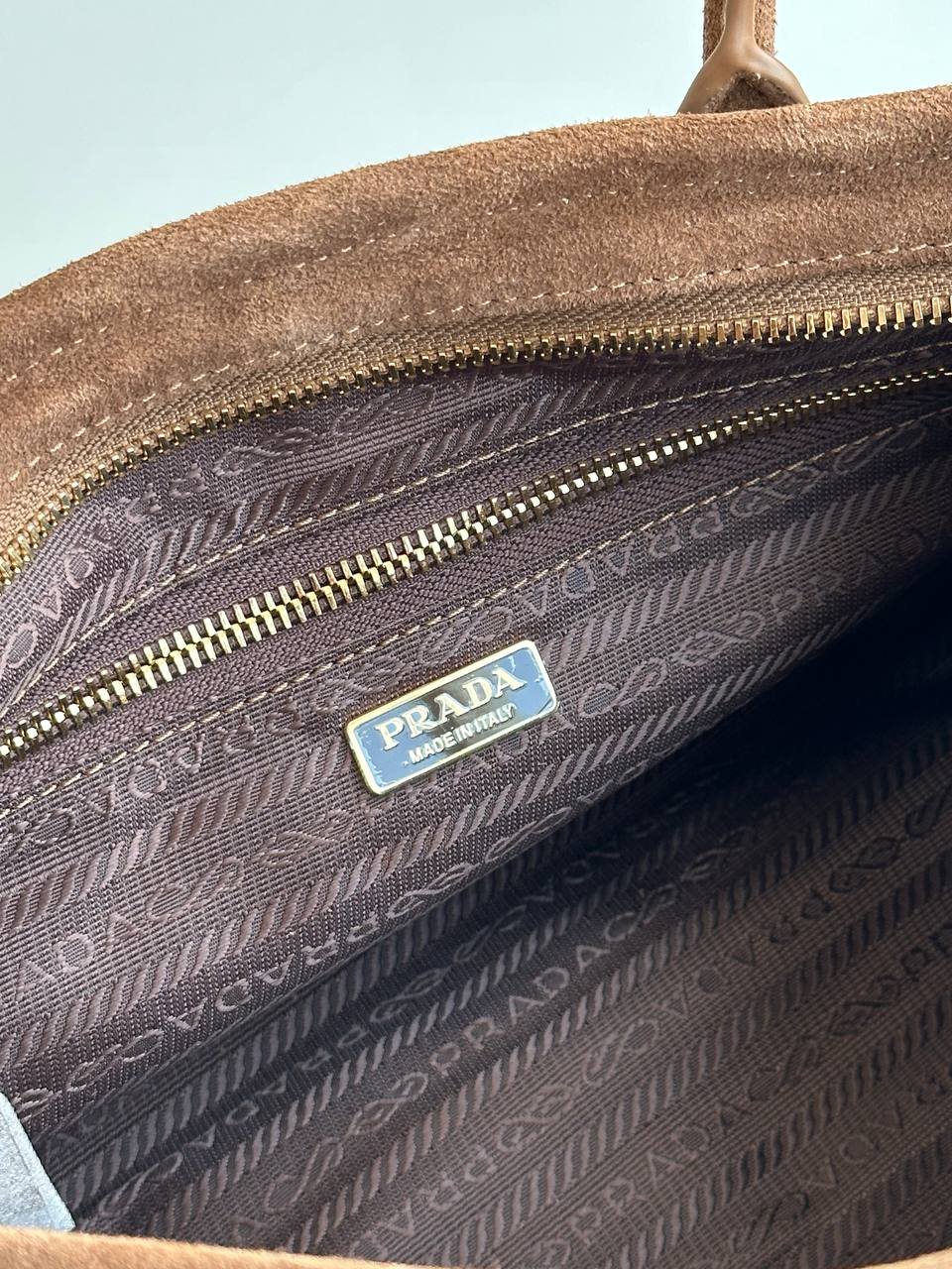 Prada Bonnie Suede Tote Bag