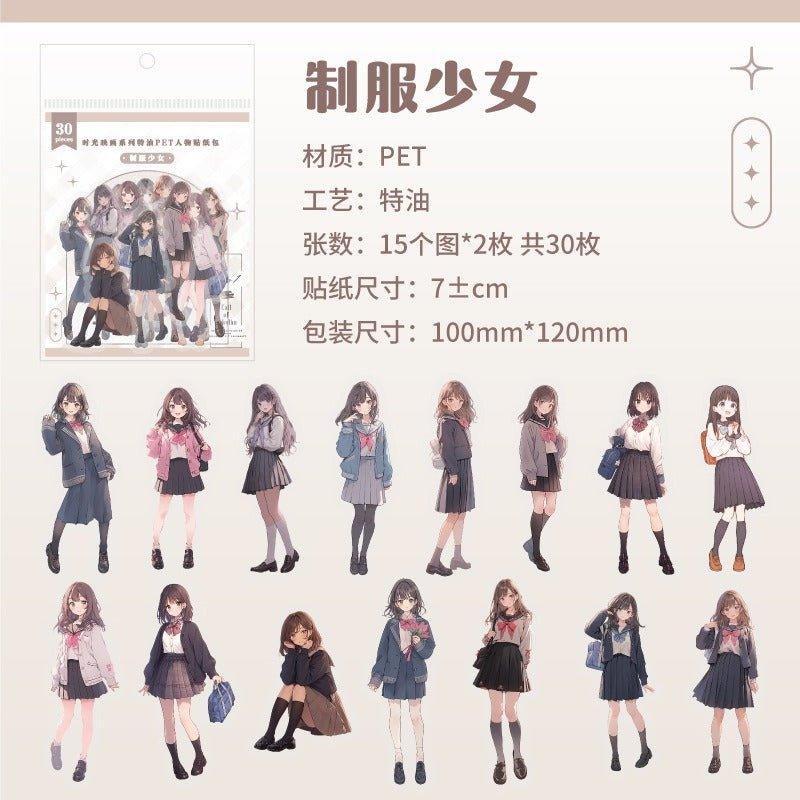 1134 Pet Character Sticker Pack Time Reflections Series