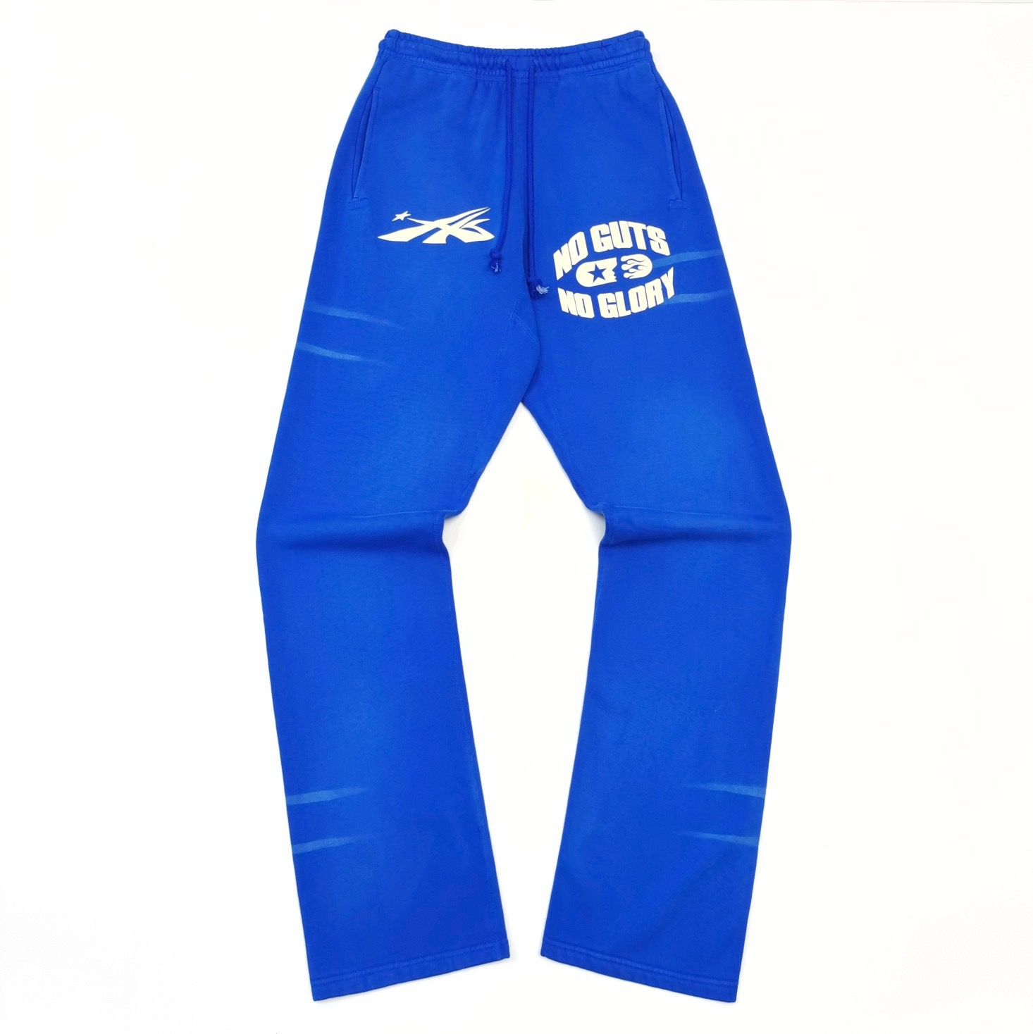 1:1 Best Quality White Letters Pants Blue with NFC