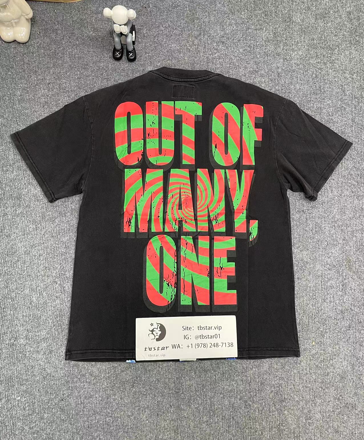 Godspeed black and green skull logo tee