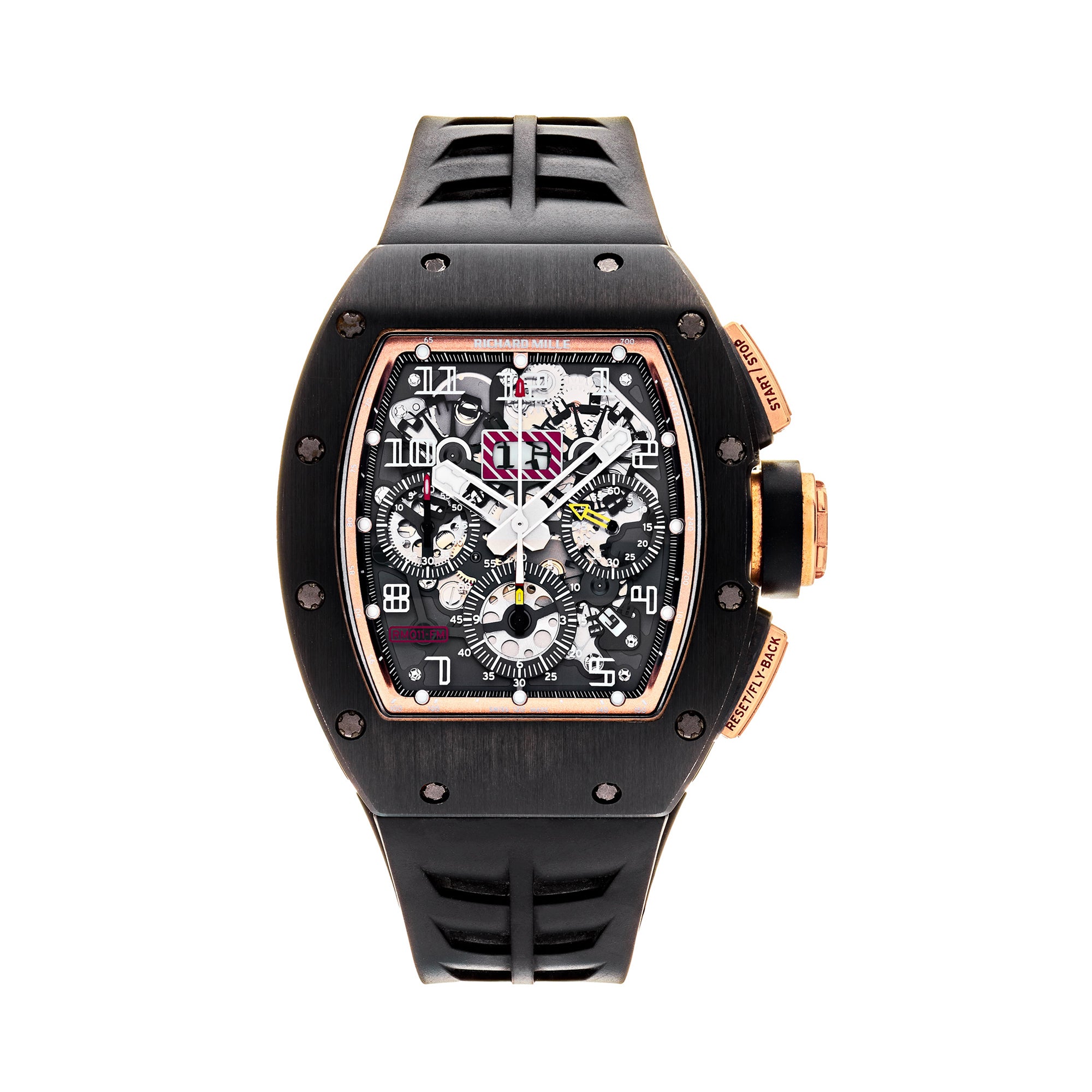 Richard Mille Felipe Massa Boutique Exclusive DLC Titanium Rose Gold RM011【1:1 Replica】