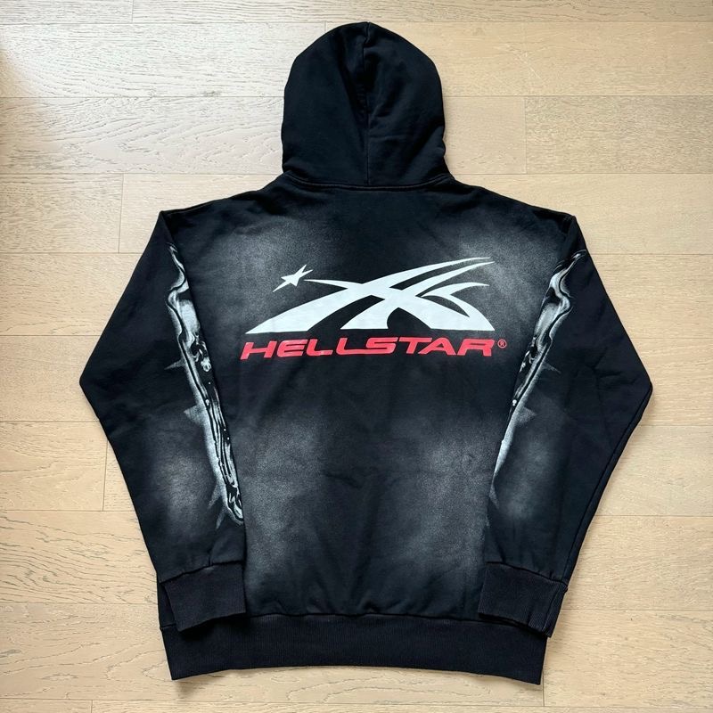 Hellstar Skull Letter Print hoodie