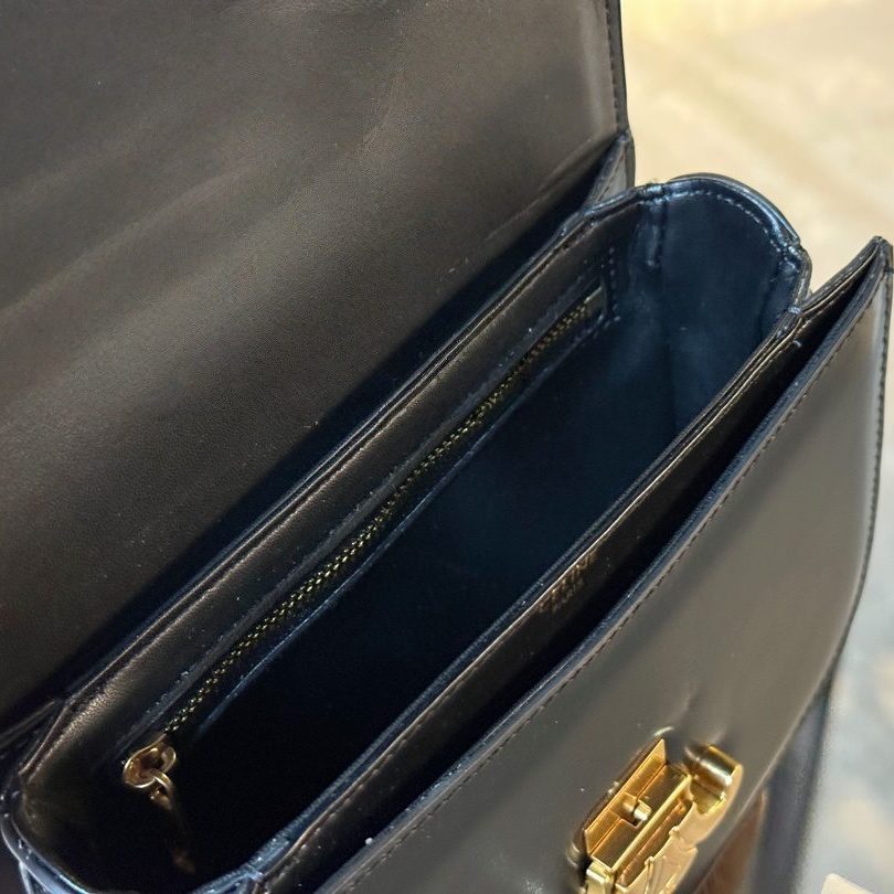 CLASSIQUE TRIOMPHE BAG IN TRIOMPHECANVAS AND CALFSKIN