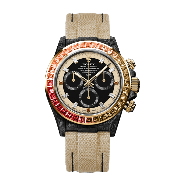 ROLEX Diw Daytona carbon rainbow sunray 40mm carbon【1:1 Replica】