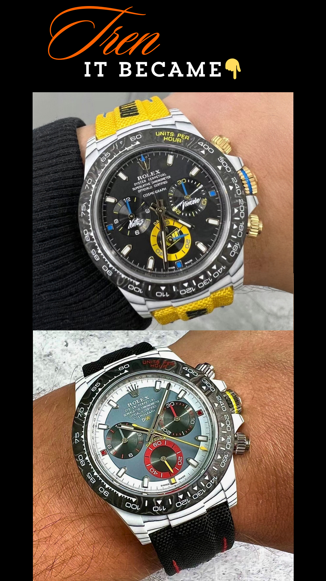 DiW Rolex Daytona OCELLARIS Quartz Fiber【1:1 Replica】