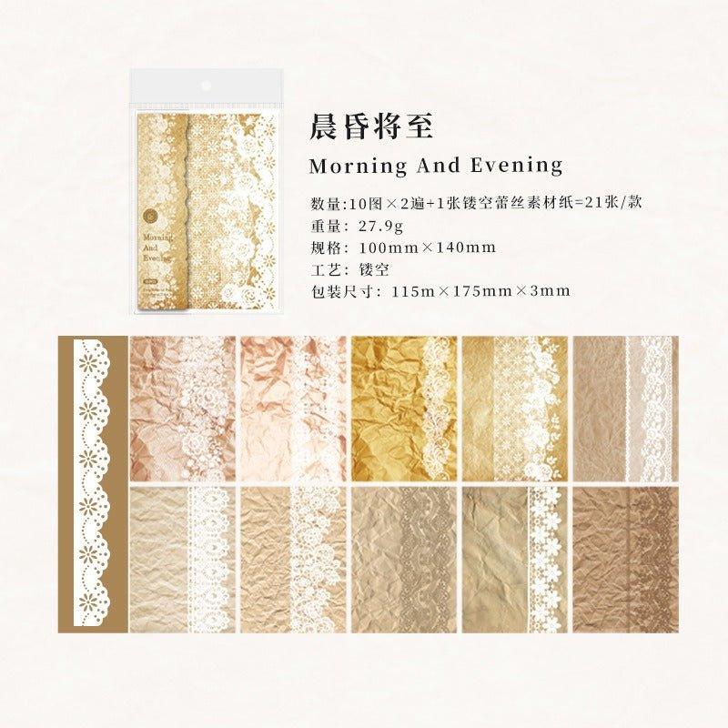 2163 Lace Material Paper One Paper Time Series