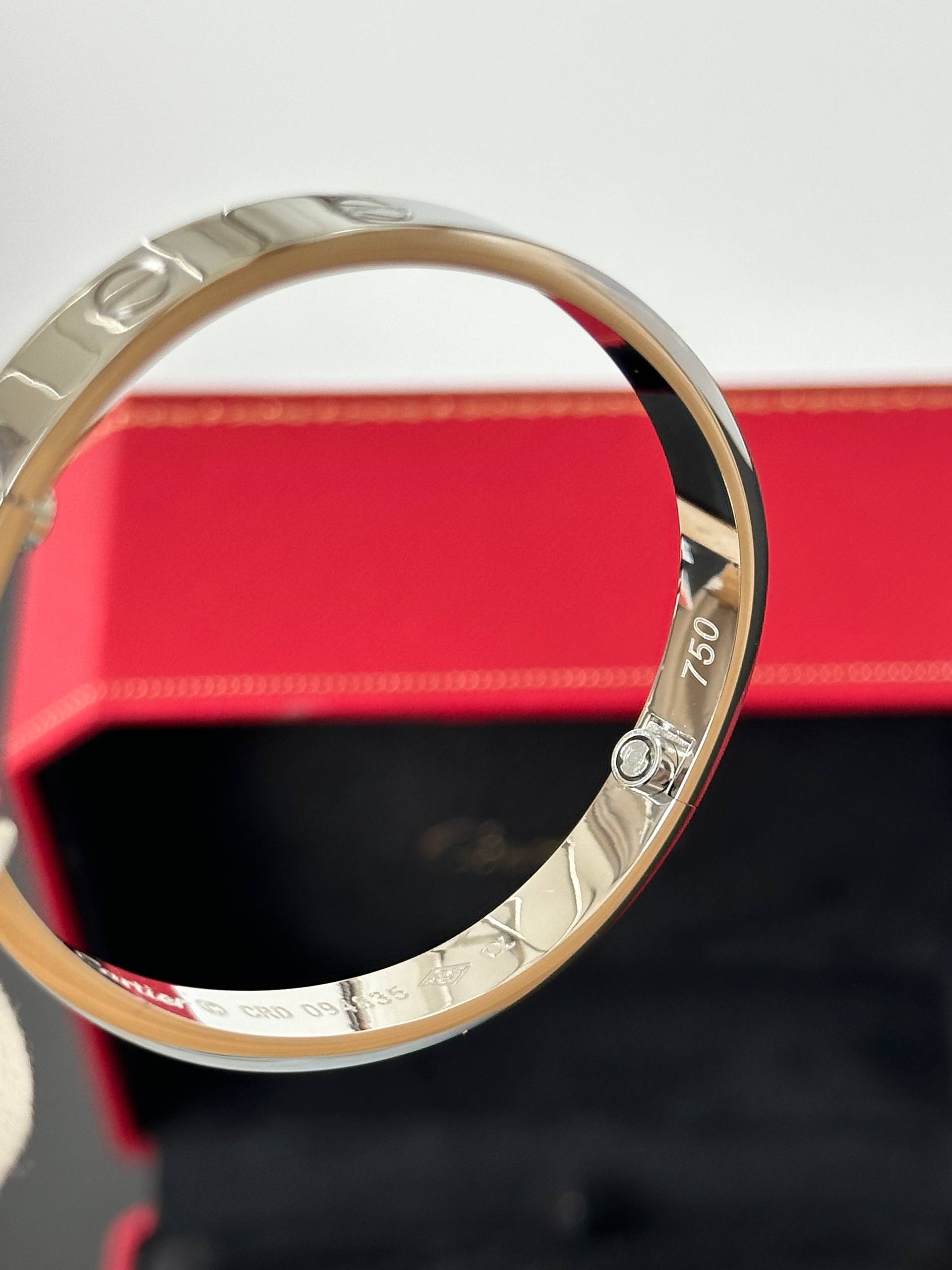 Cartier LOVE Bracelet (White Gold)