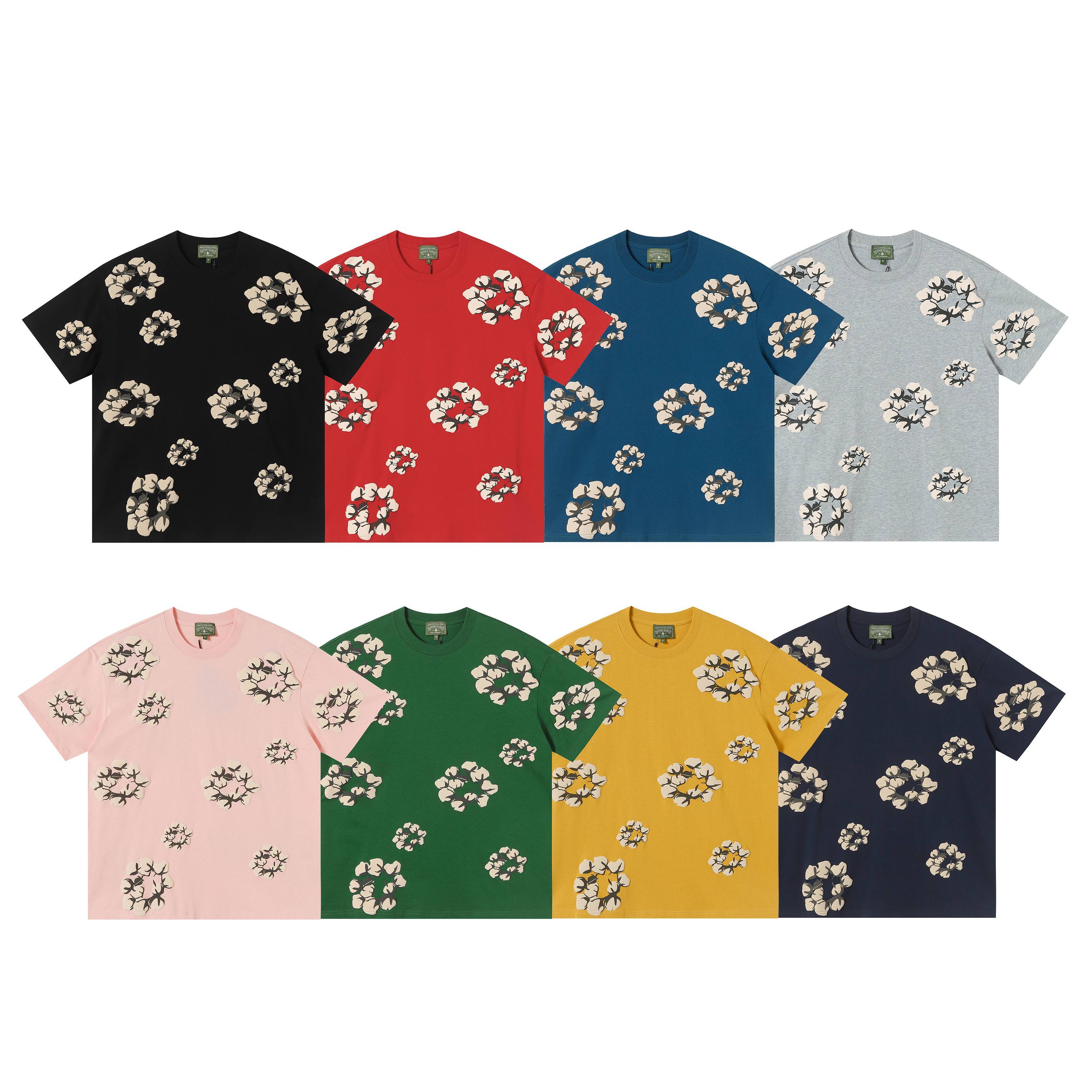 Denim Tear Cotton Flower Puffer Logo Tee 8 Colors