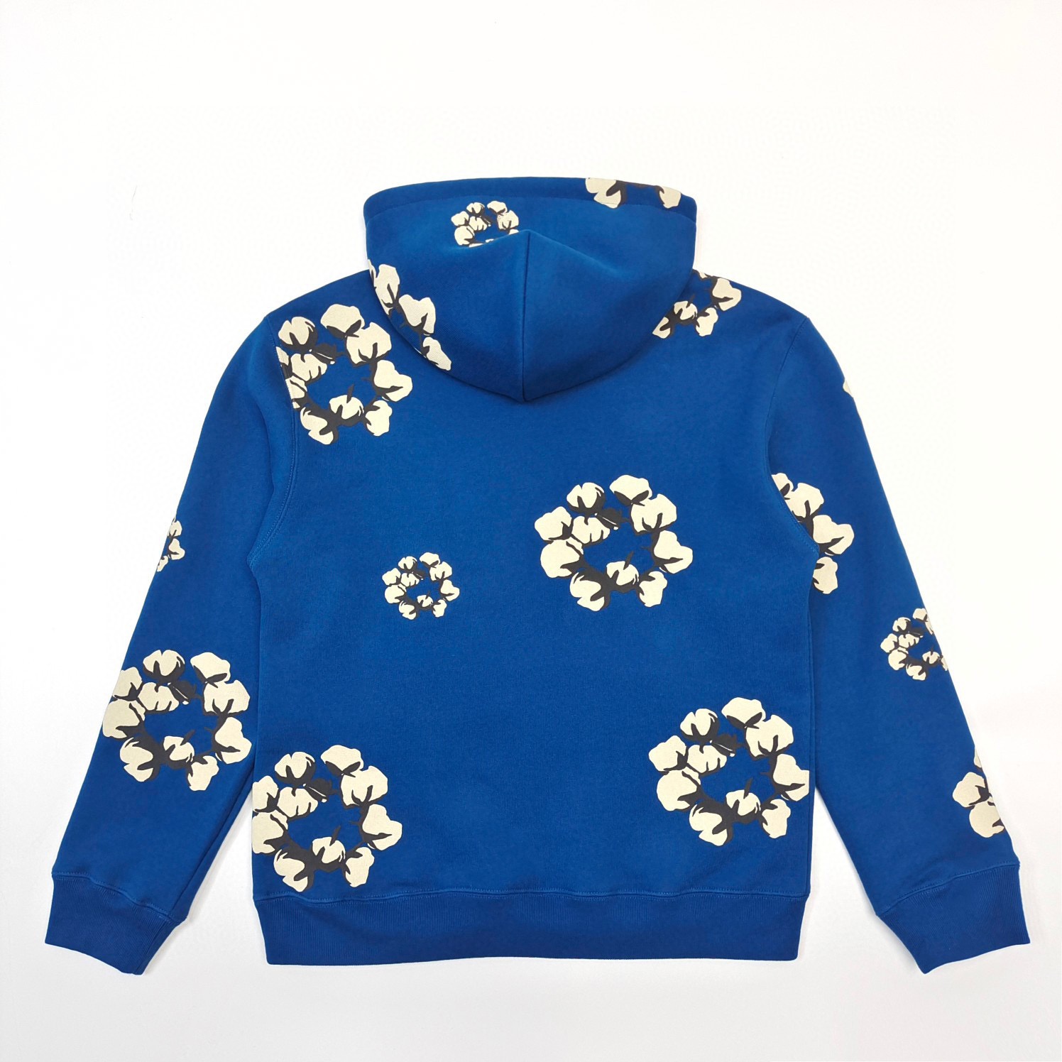 1:1 Best Quality Denim Tears Cotton Logo Hoodie Blue