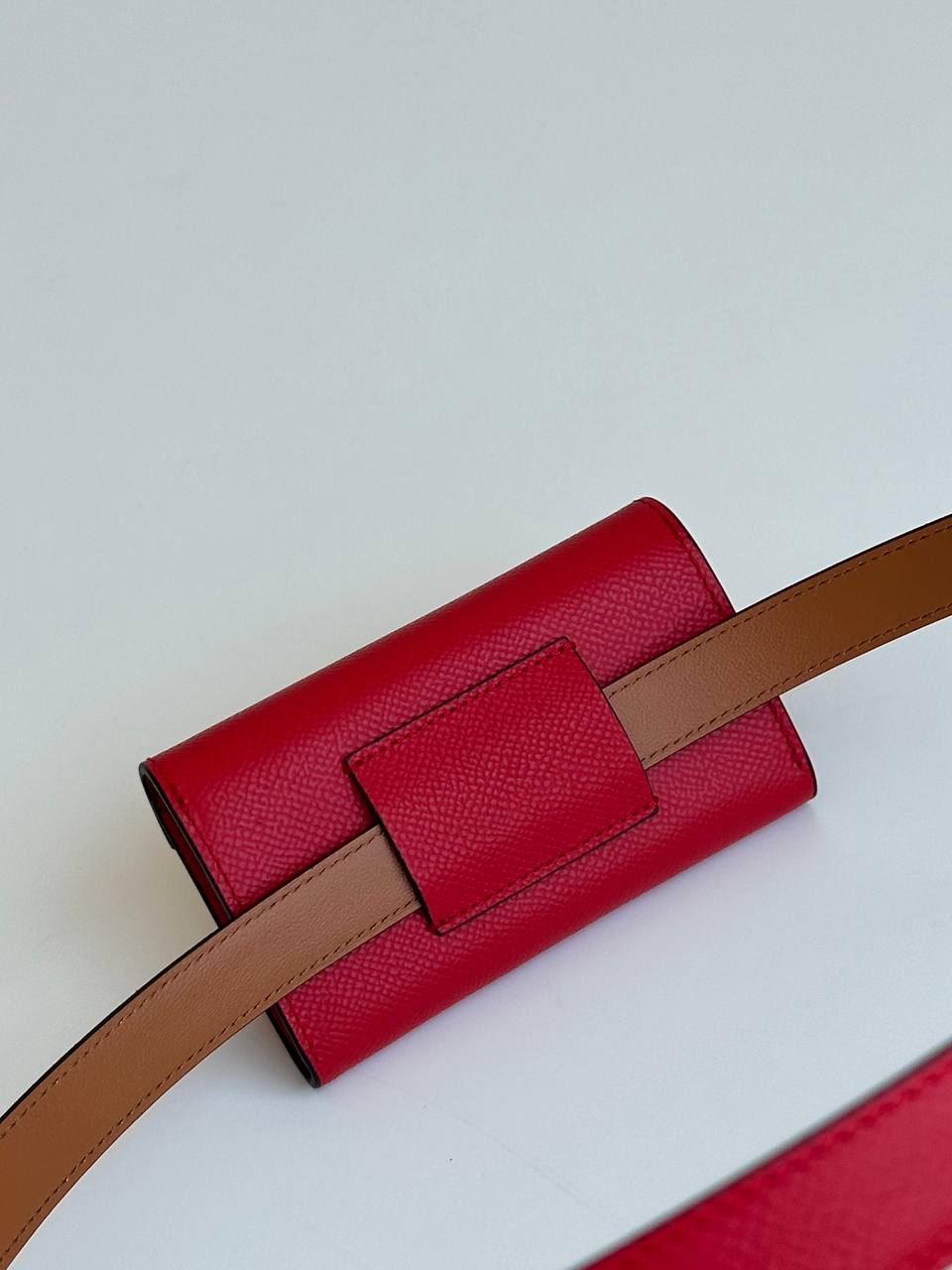 Hermès Kelly 18 Belt Bag in Rouge Casaque Epsom Leather with Kelly Buckle