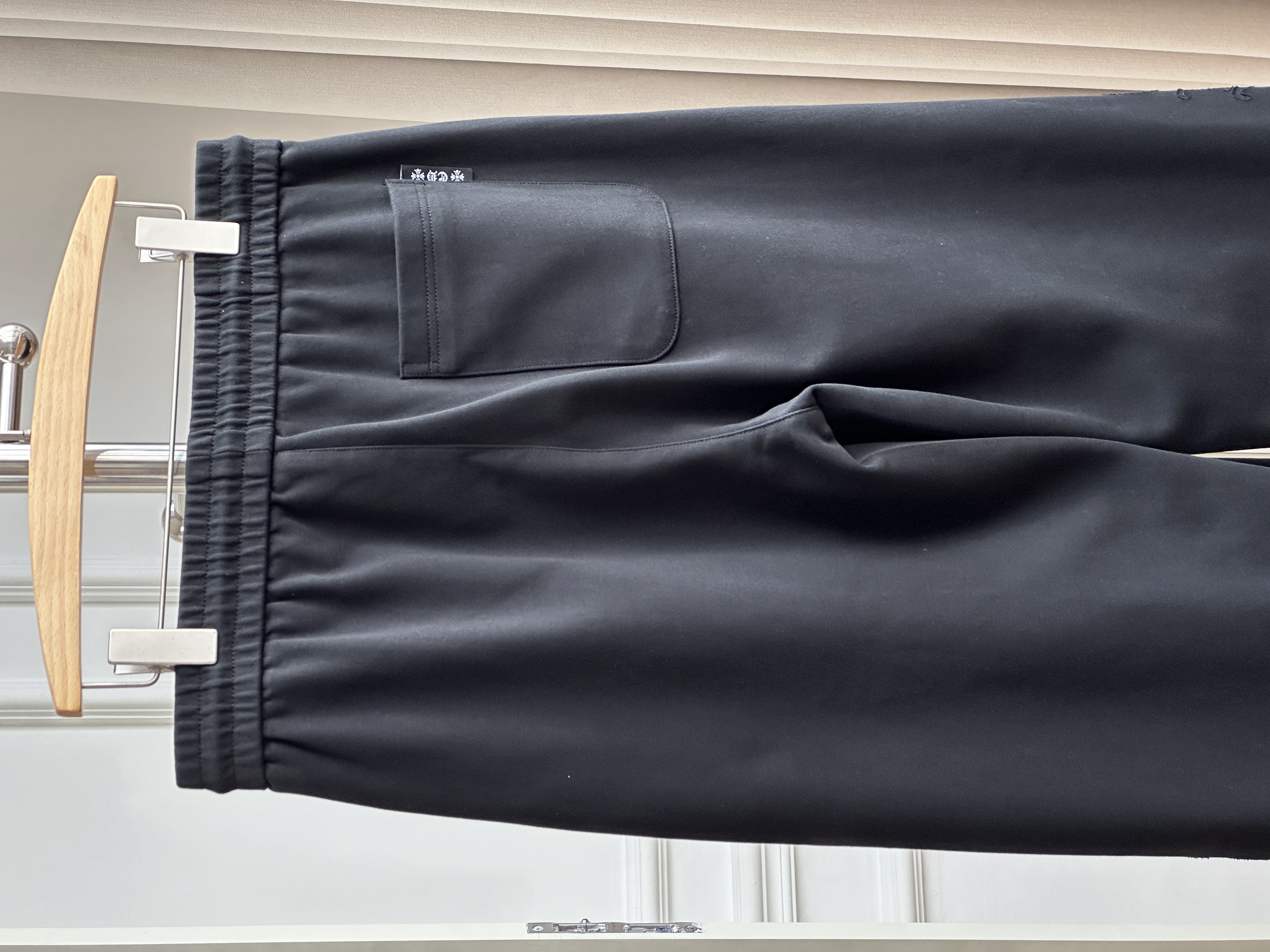 Chrome Hearts Sanskrit Embroidered Straight-Leg Sweatpants